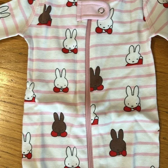 NWT Hanna Andersson Miffy Pajama Size 0-3M! - Picture 2 of 3